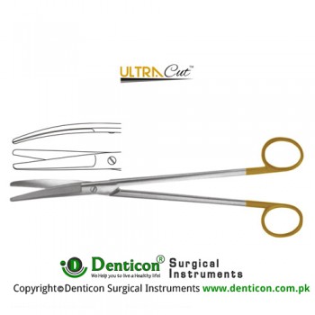 UltraCut™ TC Wertheim Gynecological Scissor Curved Stainless Steel, 23 cm - 9"